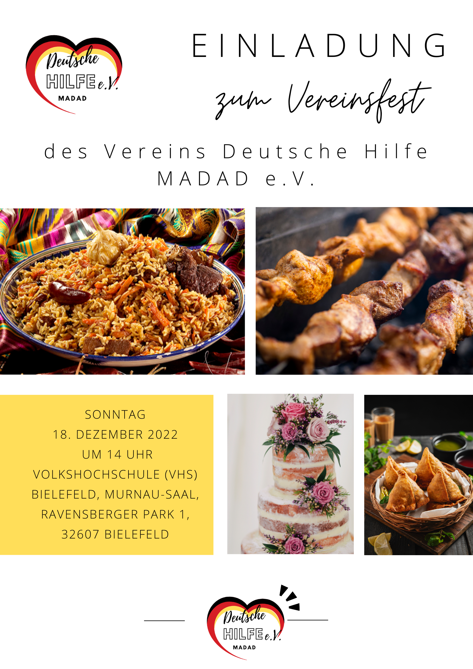 Deutsche Hilfe Einladung